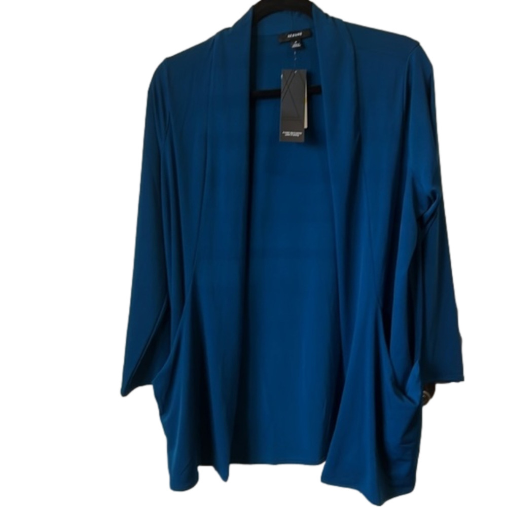 Alfani Elements Open Cardigan Bright gorgeous Teal NWT